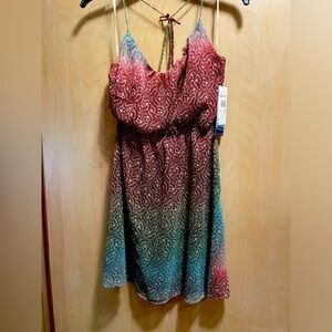 Roxy sun NWT NEW dress size Medium creek red Soooooo Adorable!🥰